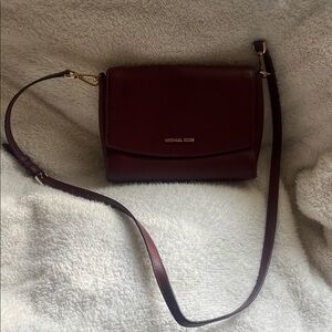 Michael Kors Wine Red Crossbody Bag